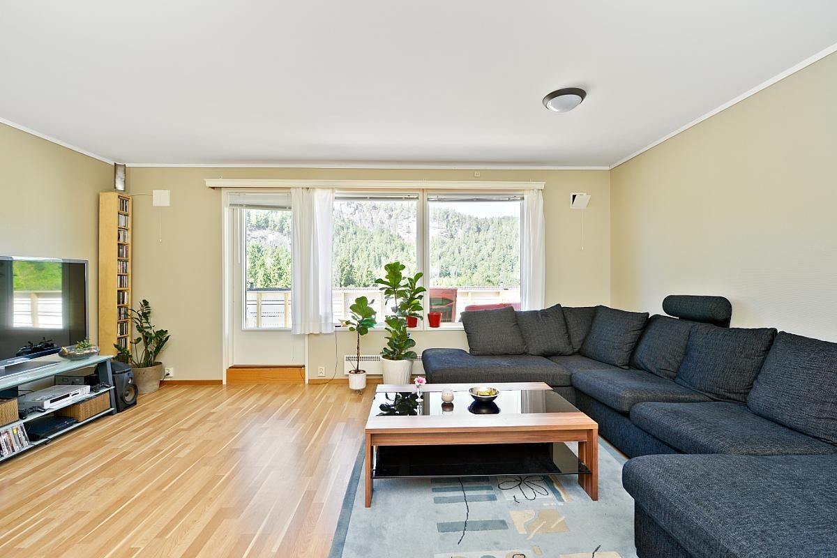 Stue med utg. veranda Galleribilde