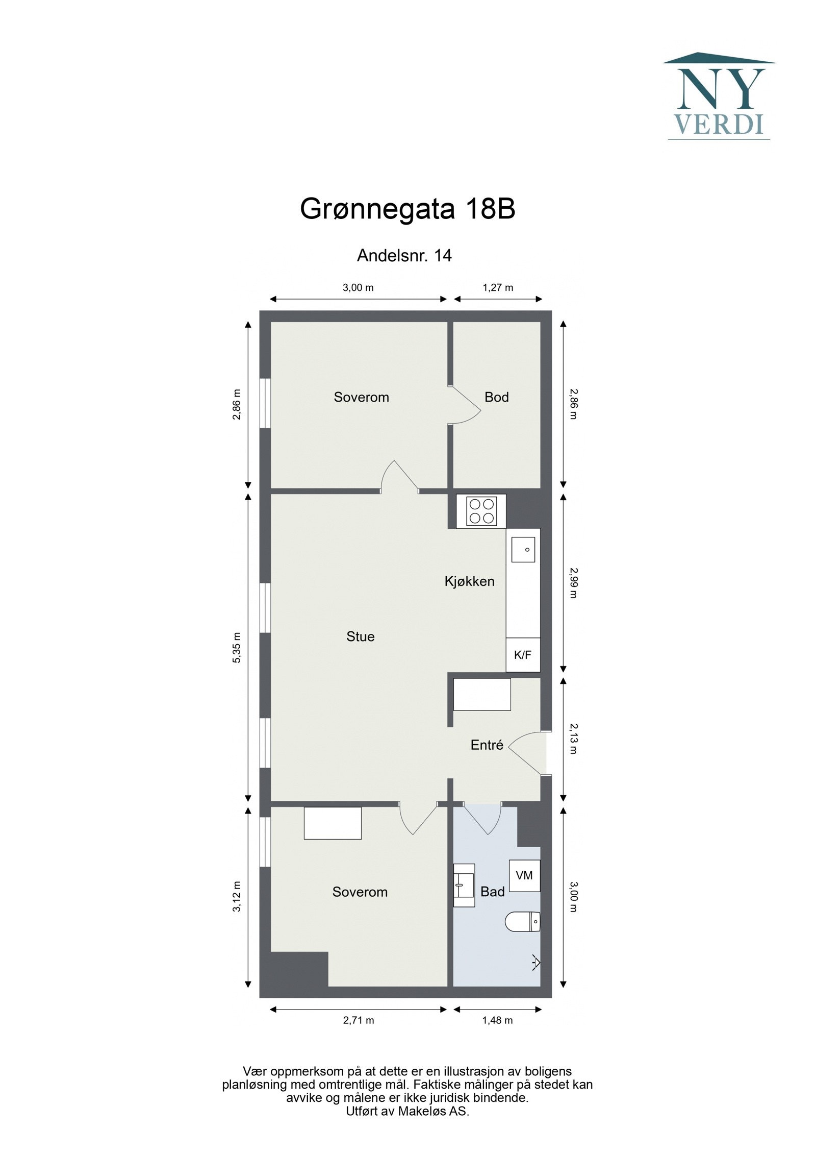 Plantegning Galleribilde