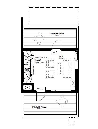 Plantegning 3. etasje Galleribilde