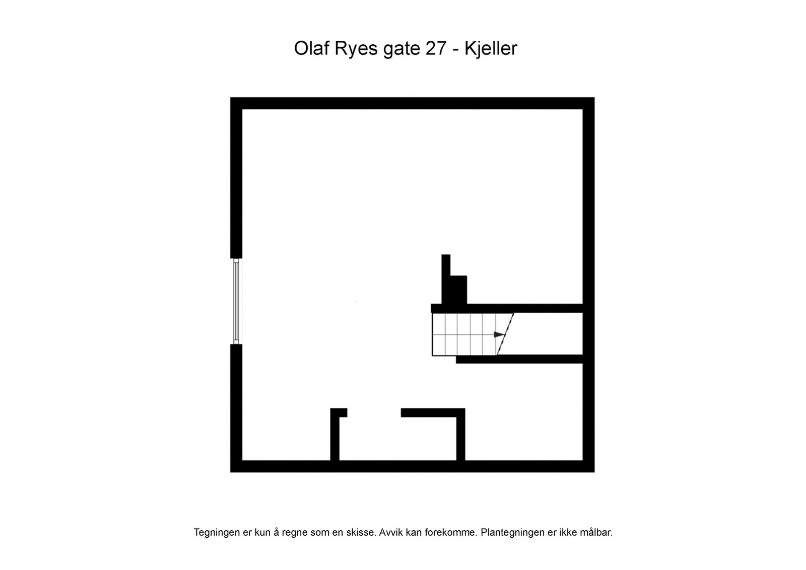 Planløsning kjeller Galleribilde