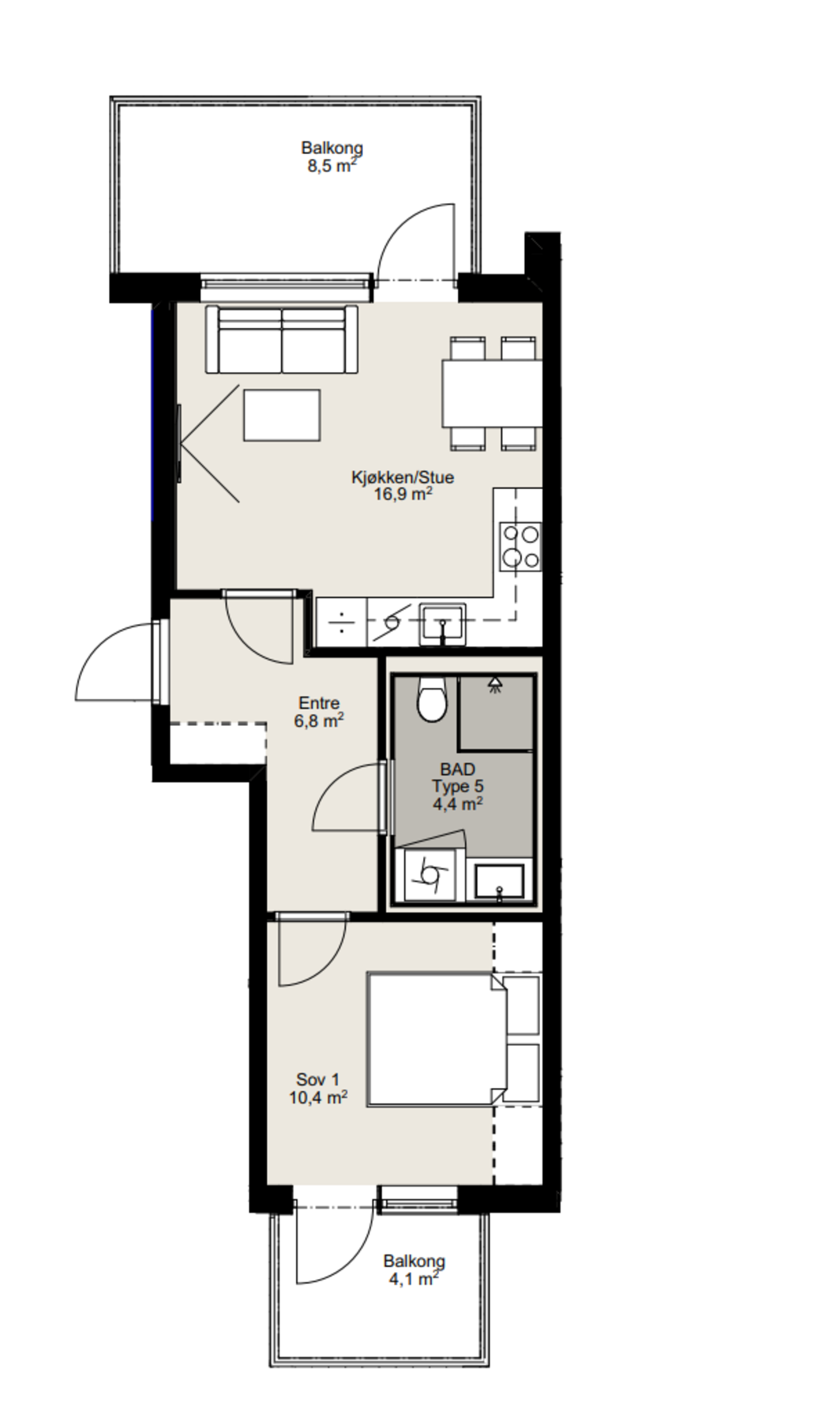 Sandra Nilssen ved EIE har gleden av å presentere leilighet E0201 i Skårerløkka Premium Galleribilde