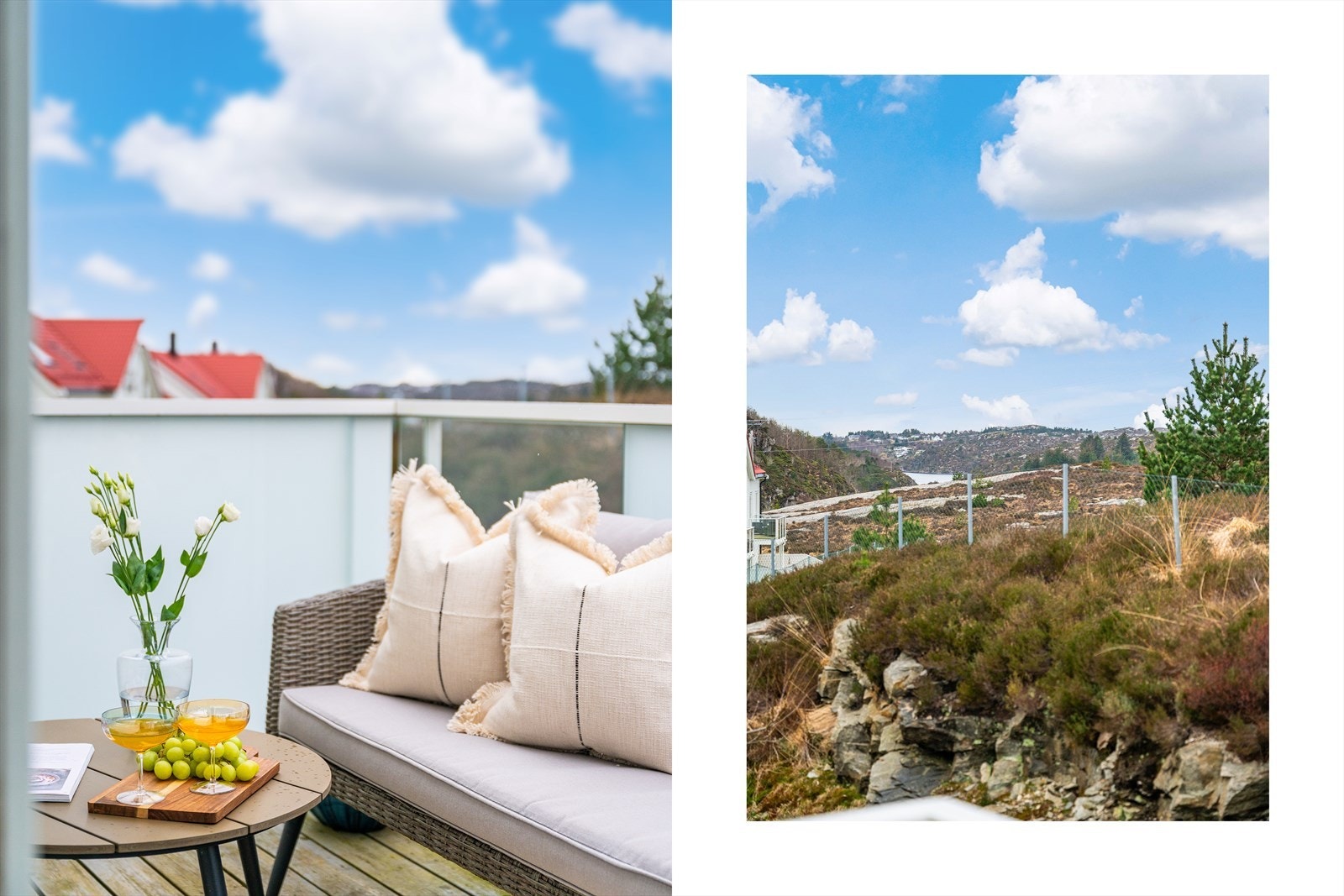 - Leiligheten har en herlig, solrik balkong på 6,2m² vendt mot grønne og rolige omgivelser - Galleribilde