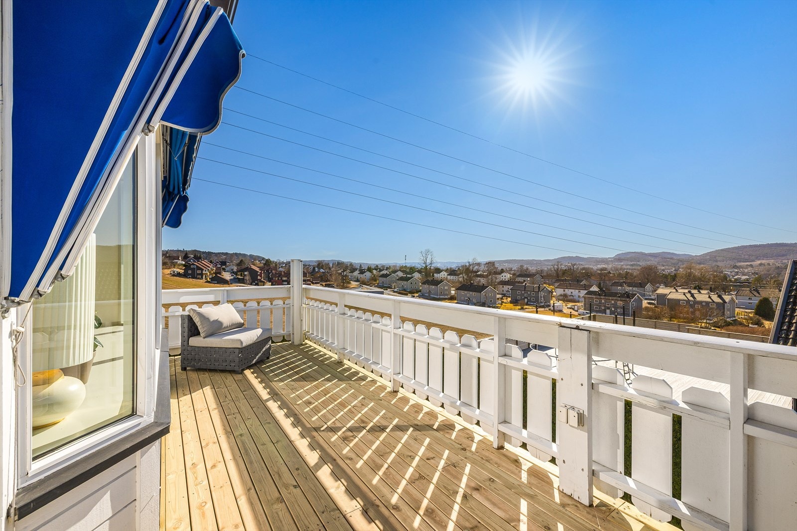 Her kan man nyte fantastiske sol- og utsiktsforhold Galleribilde