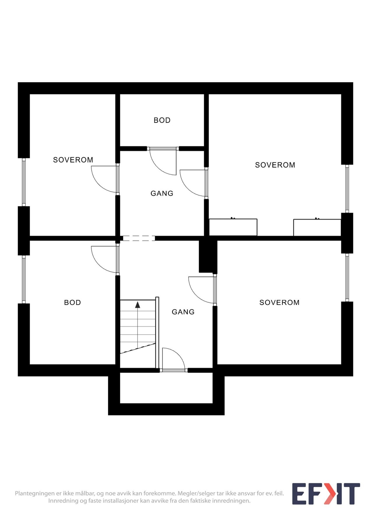 Plantegning loft Galleribilde