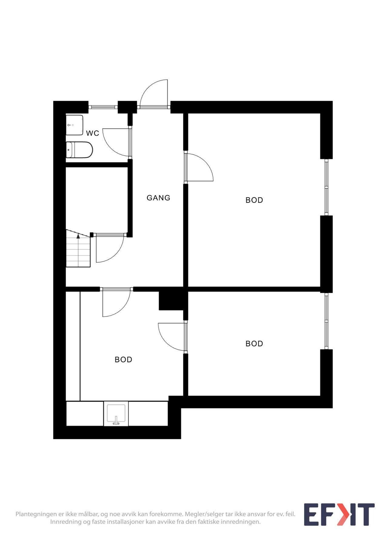 Plantegning kjeller Galleribilde