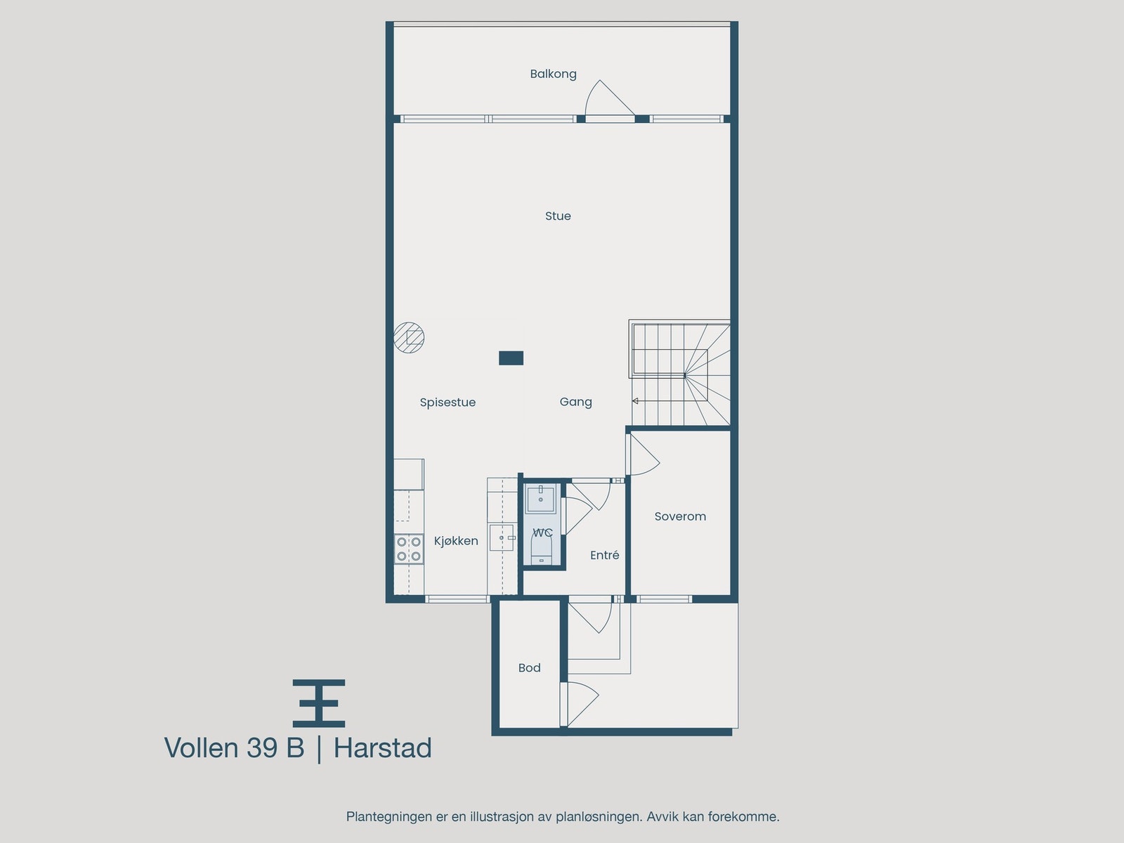 Plantegning 2. etasje Galleribilde