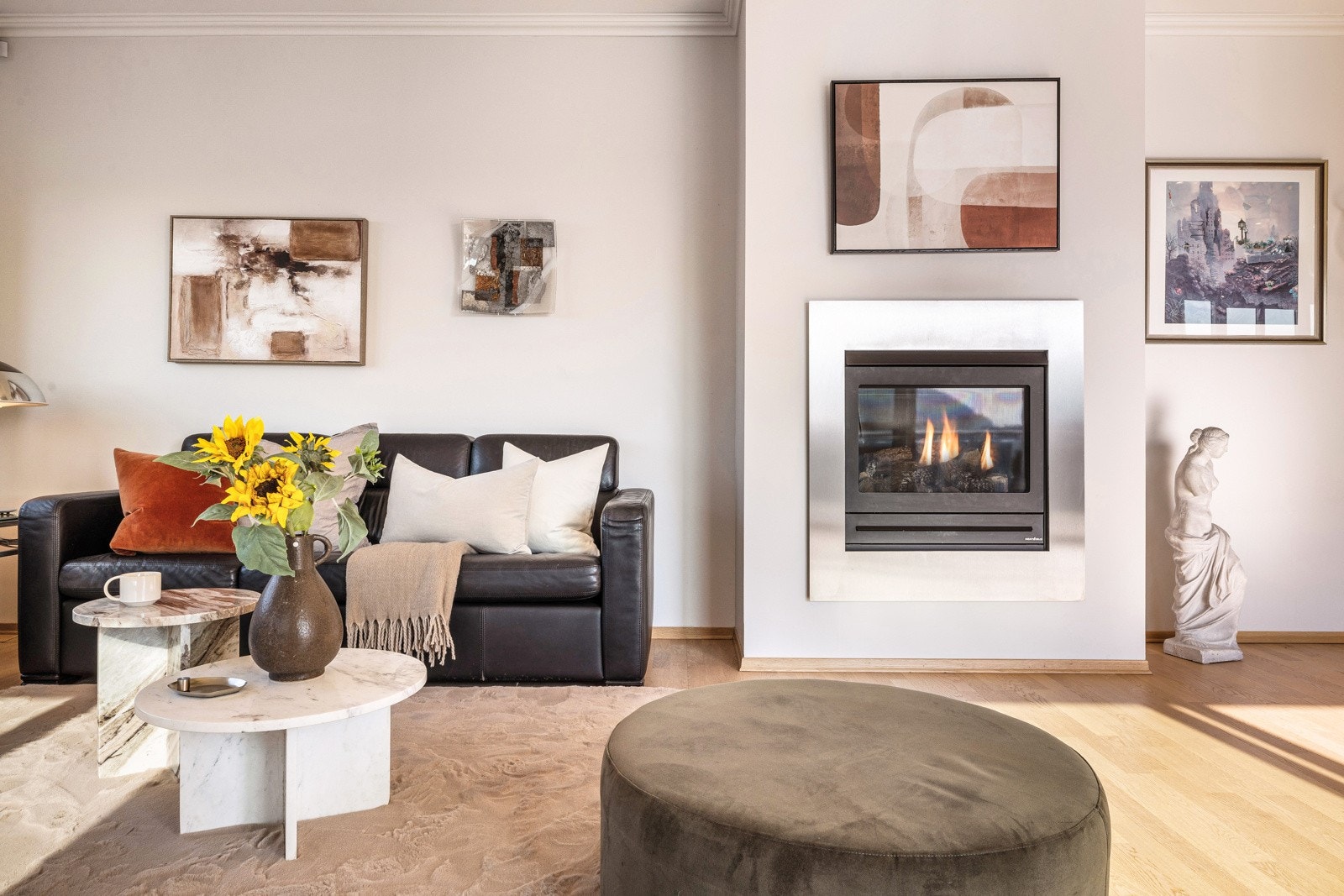 - Gasspeisen gir god varme og koselig kveldsstemning på kalde vinterkvelder - Galleribilde