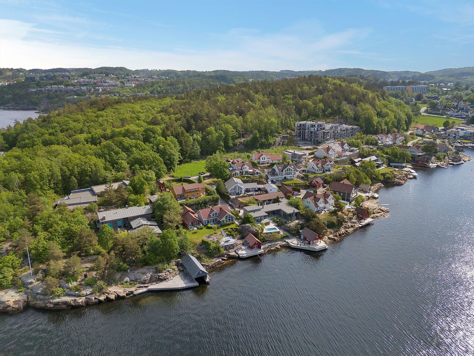 Dronefoto sommer Galleribilde