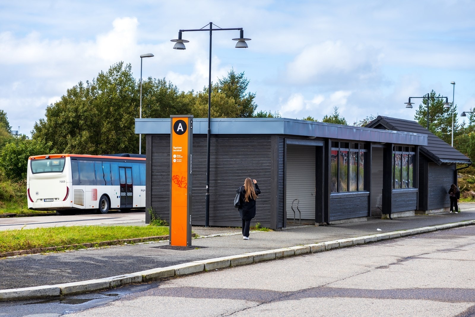 Gangavstand til bussholdeplass Galleribilde