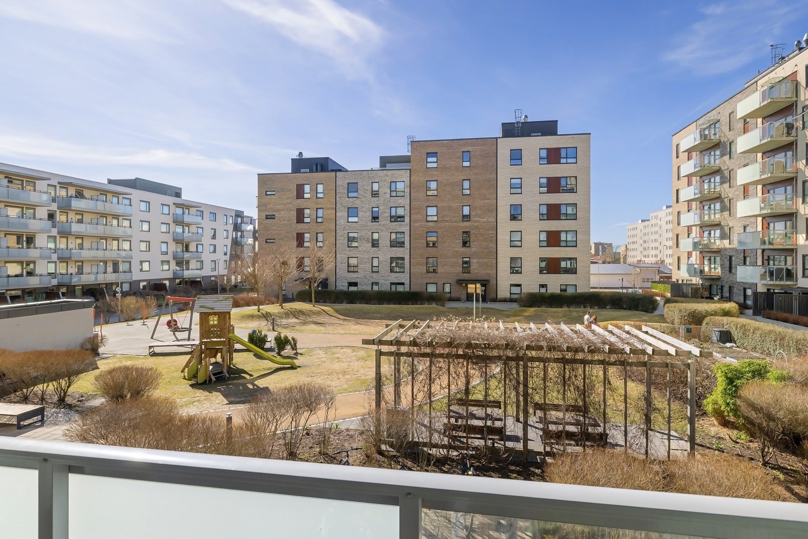 Utsikt fra balkong Galleribilde