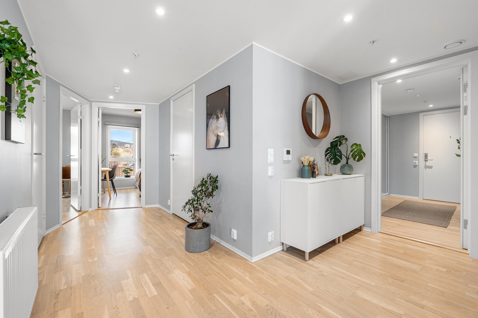 I motsatt ende av den sosiale sonen ligger soverommene og badet Galleribilde