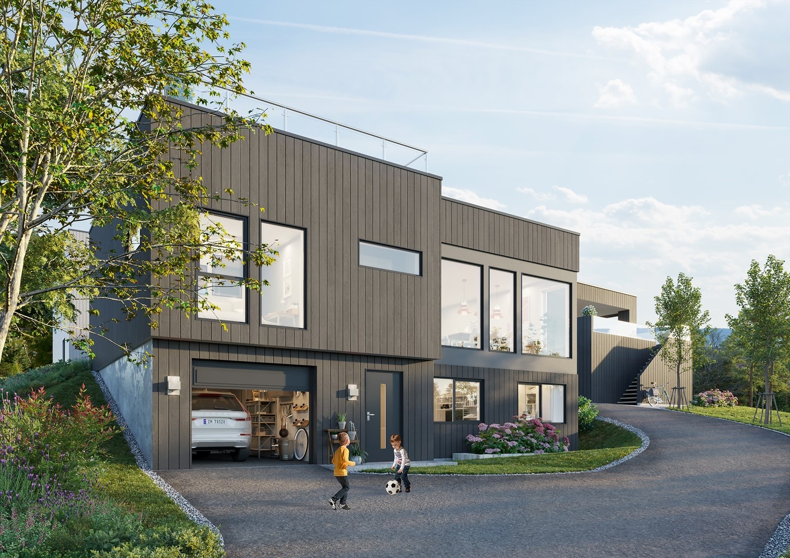 Utbyggers forsalg til hvilken bolig som kan bygges. Galleribilde