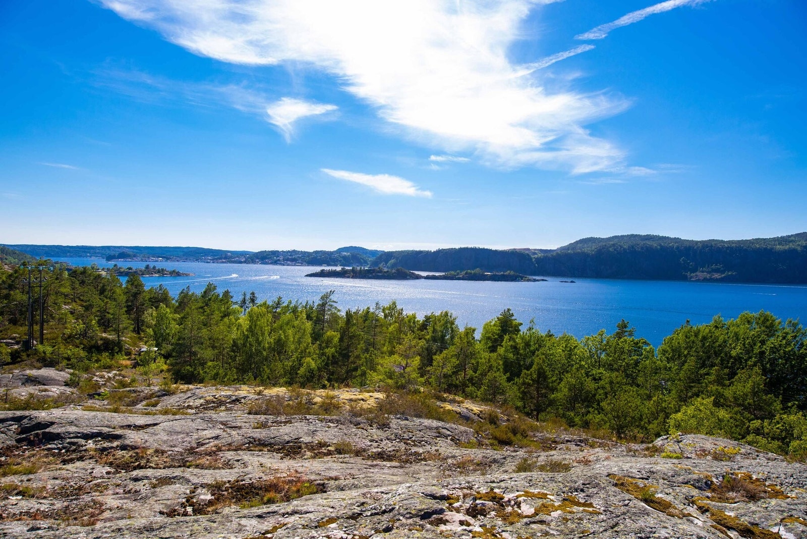 Fra tomtene mot Kragerø Galleribilde