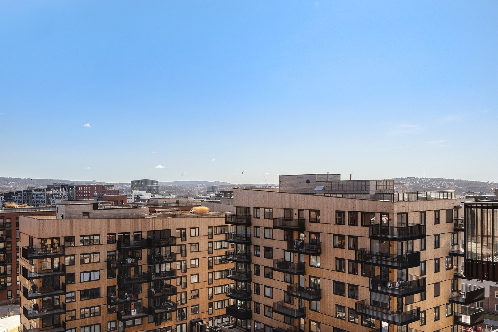 Utsikt fra takterrassen. Galleribilde