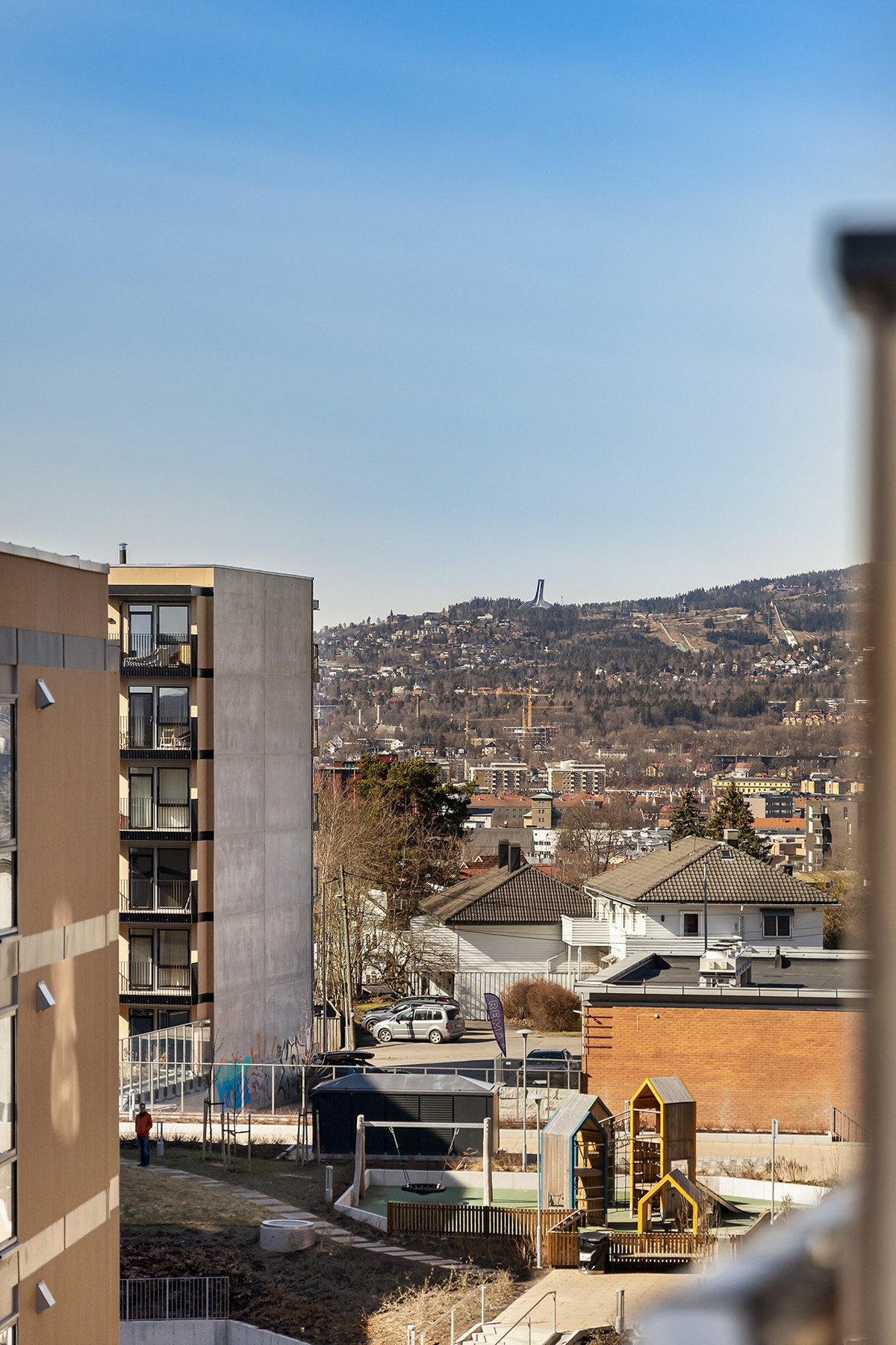 Flott utsikt fra leiligheten. Galleribilde