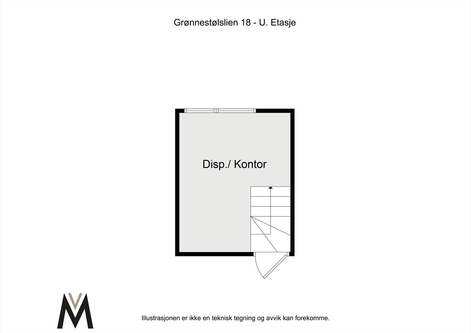Planløsningen u.etasje. Se punkt diverse for mer informasjon eller konferer med megler. Galleribilde