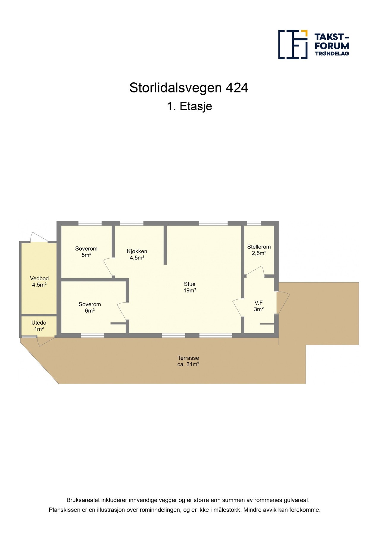 Plantegning 1. etasje. Galleribilde