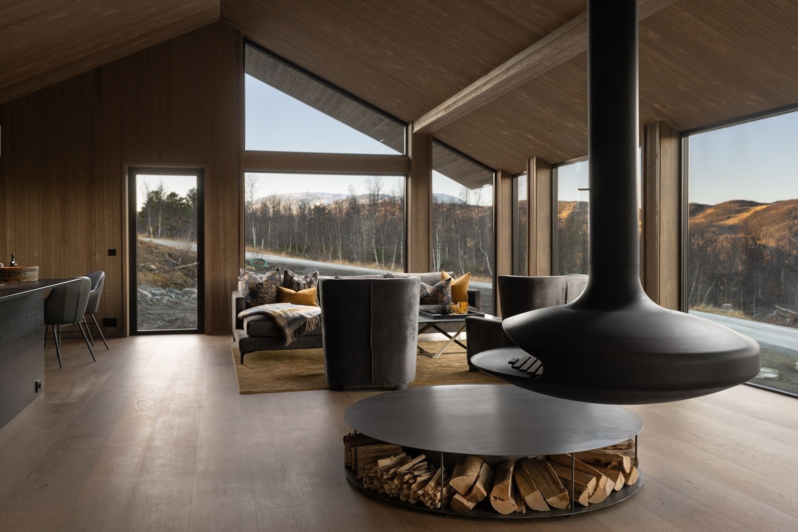 Svevene Gyrofocus peis i stue/kjøkken Galleribilde