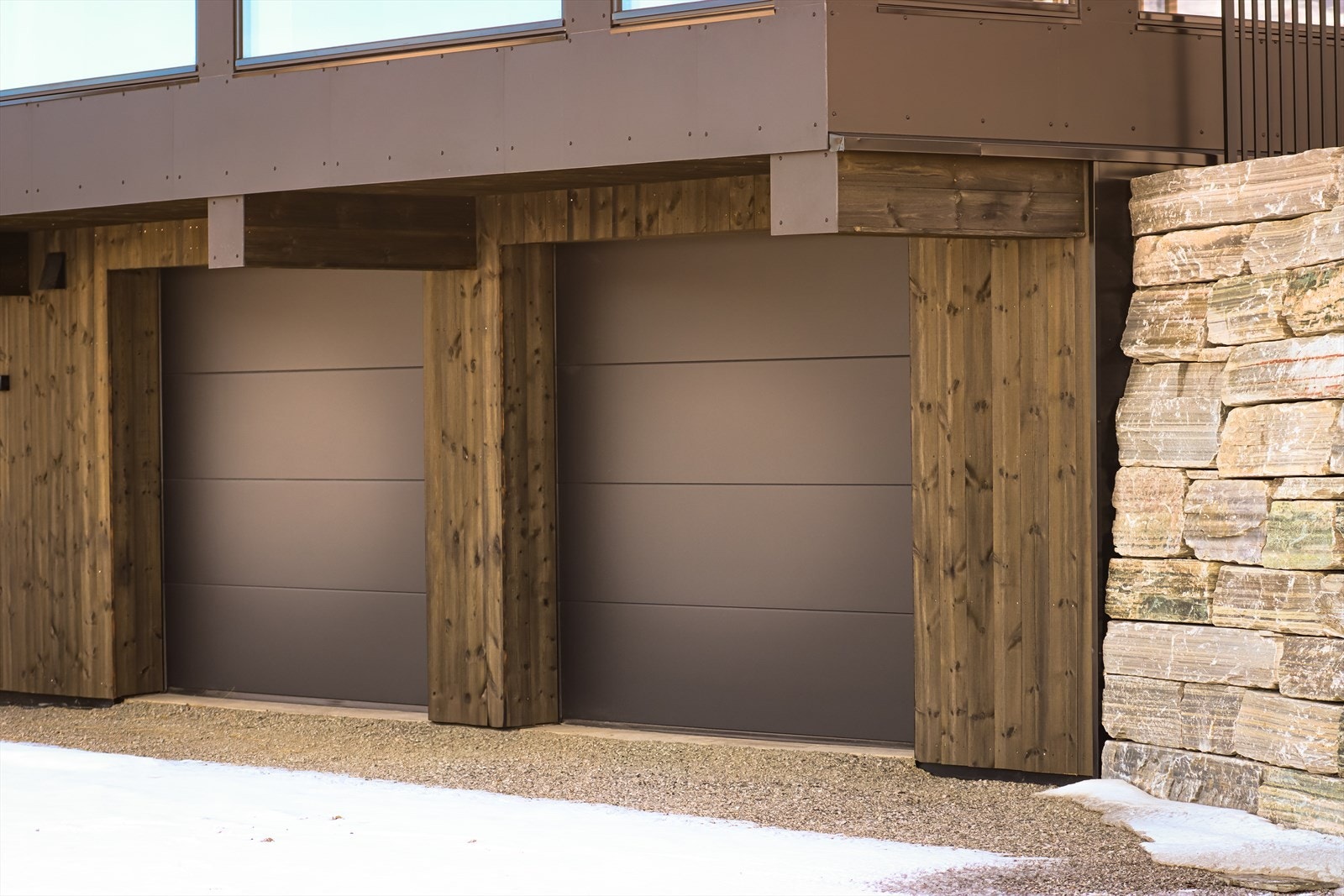 Dobbelt garasje - selgers foto Galleribilde