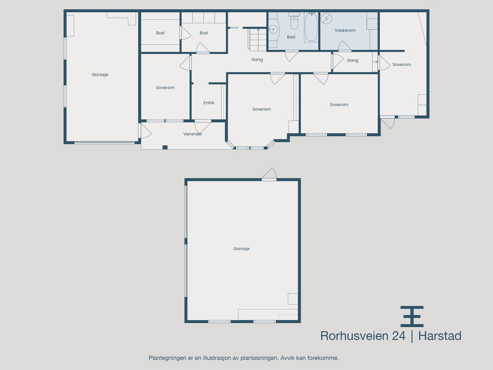 Plantegning underetasje Galleribilde