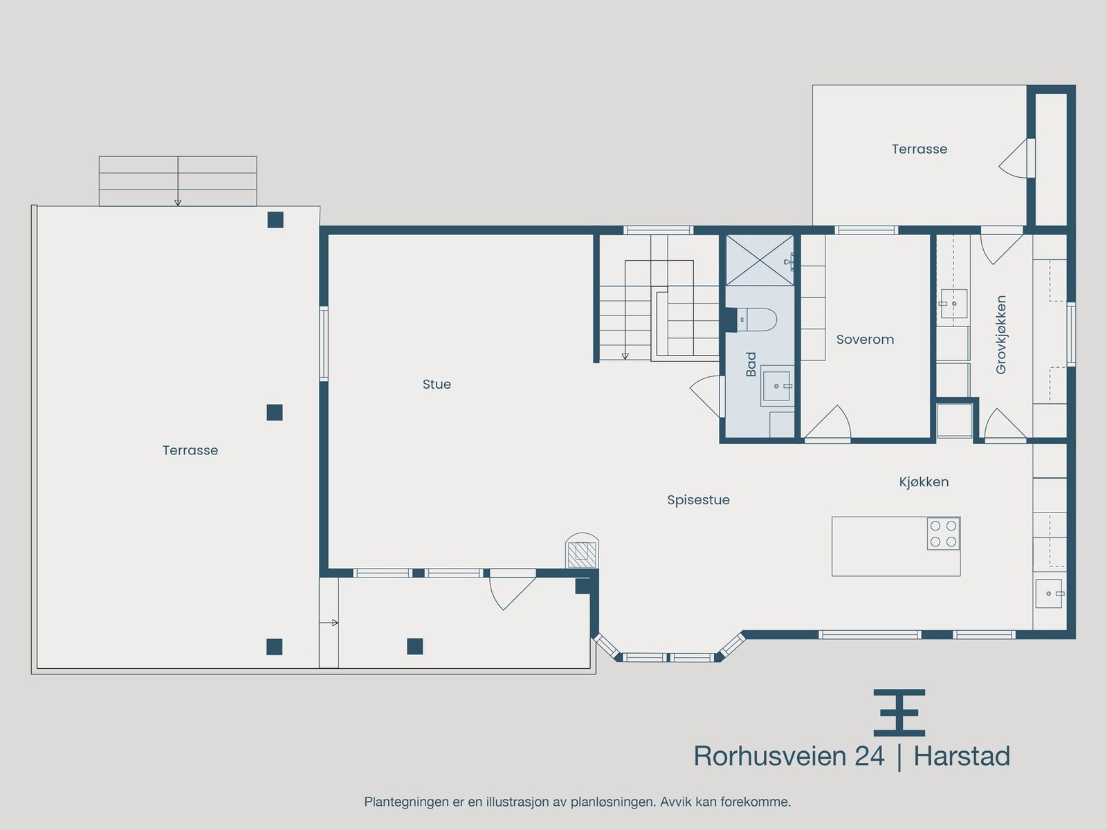 Plantegning hovedetasje Galleribilde