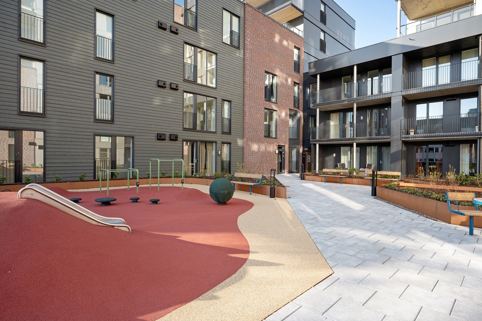 Fellesområde i Øglændkvartalet. Galleribilde