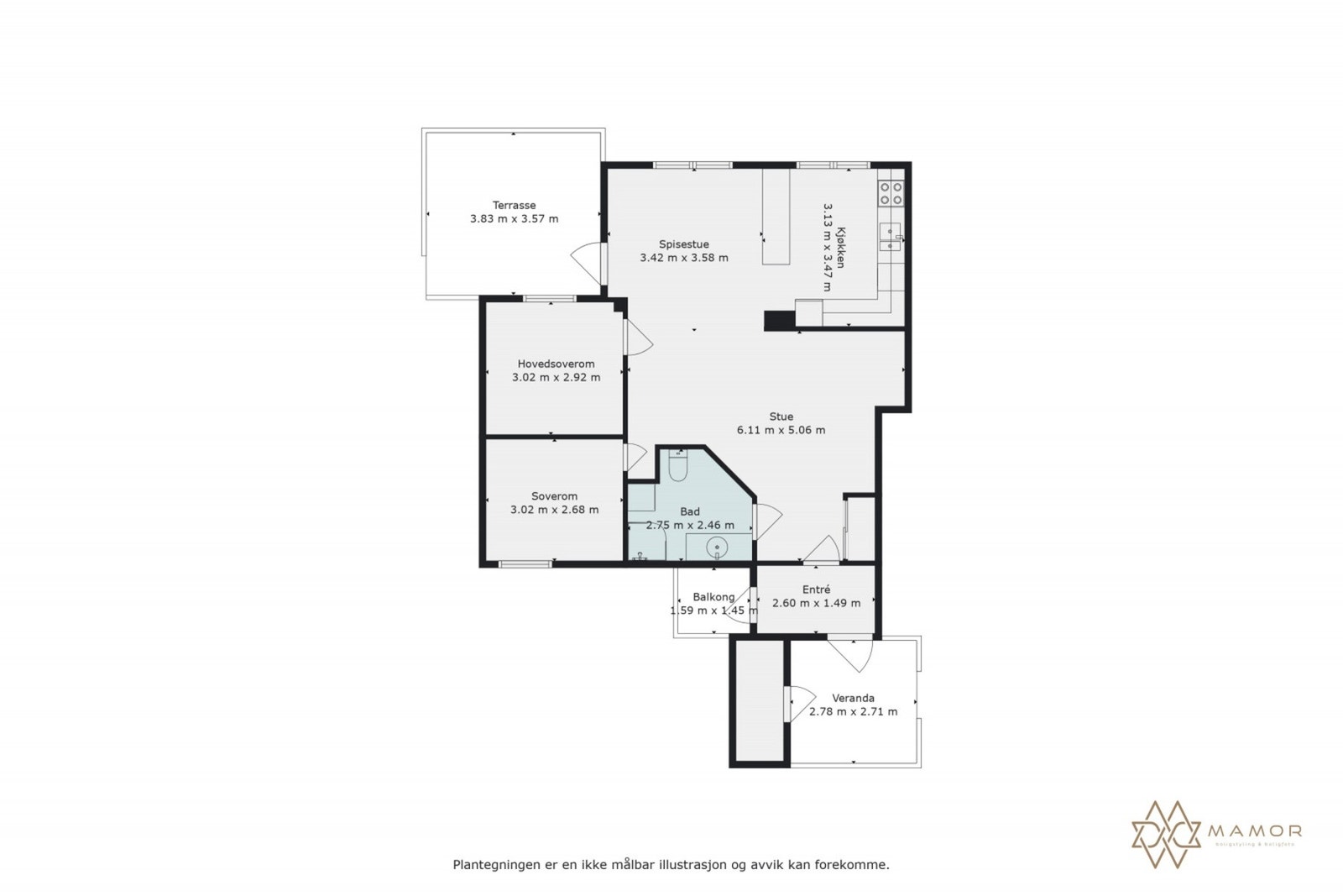 Plantegning Galleribilde