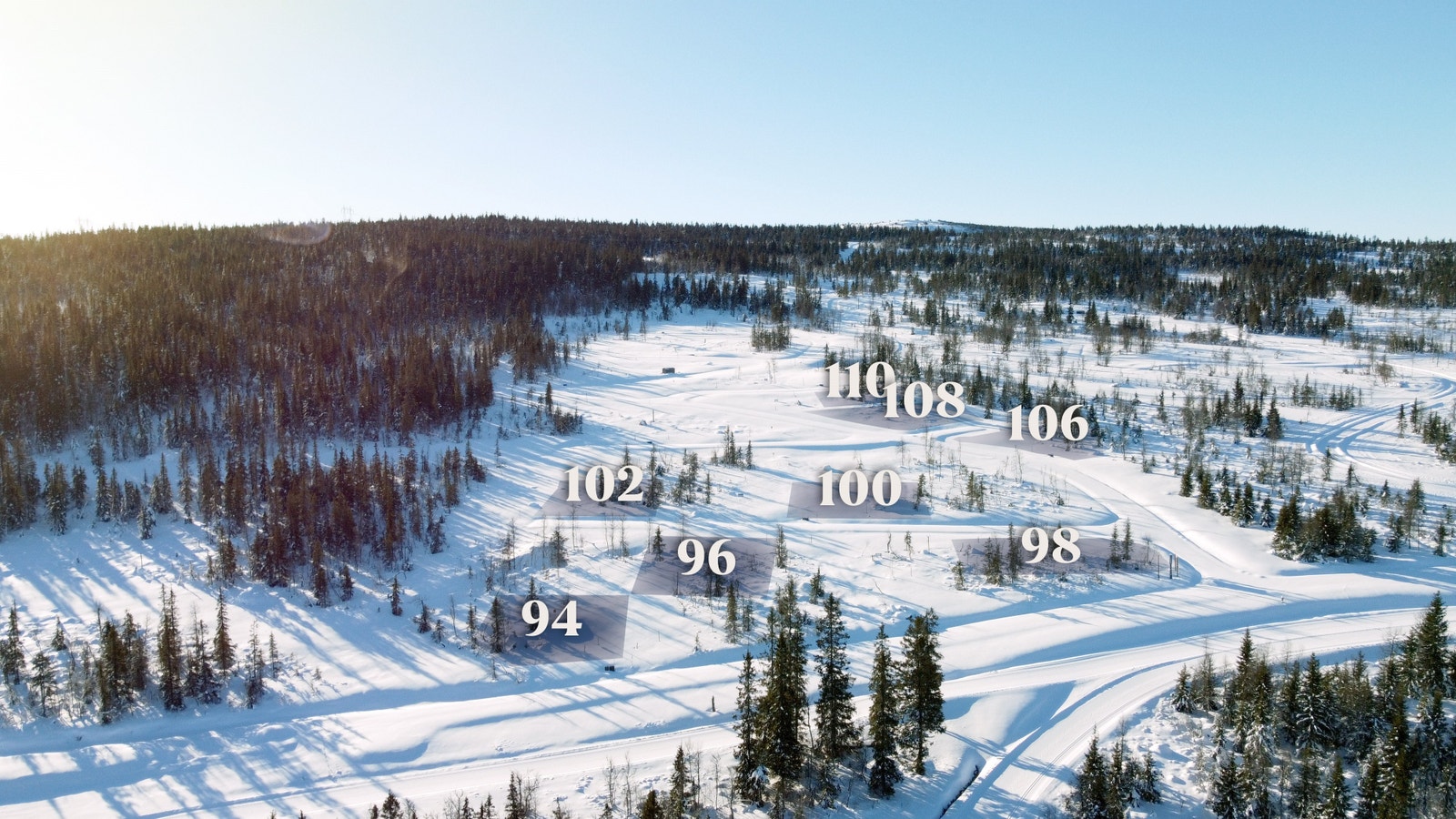 Tomtene ligger fint til i lia med fantastisk utsikt mot Skeikampen Galleribilde