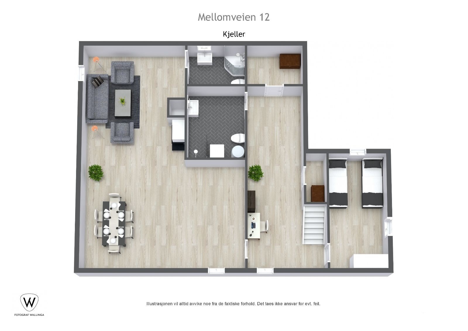 Plantegning U.etg Galleribilde