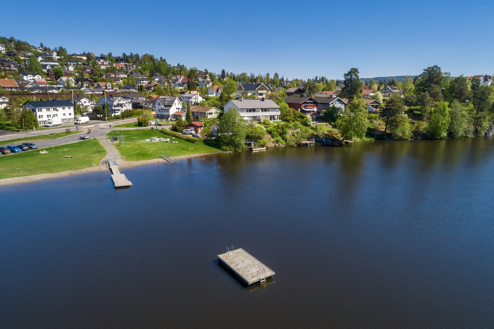 Langvannet badeplass. Galleribilde