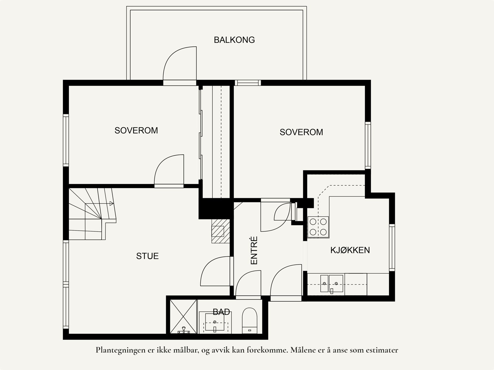 Plantegning andre etasje. Galleribilde