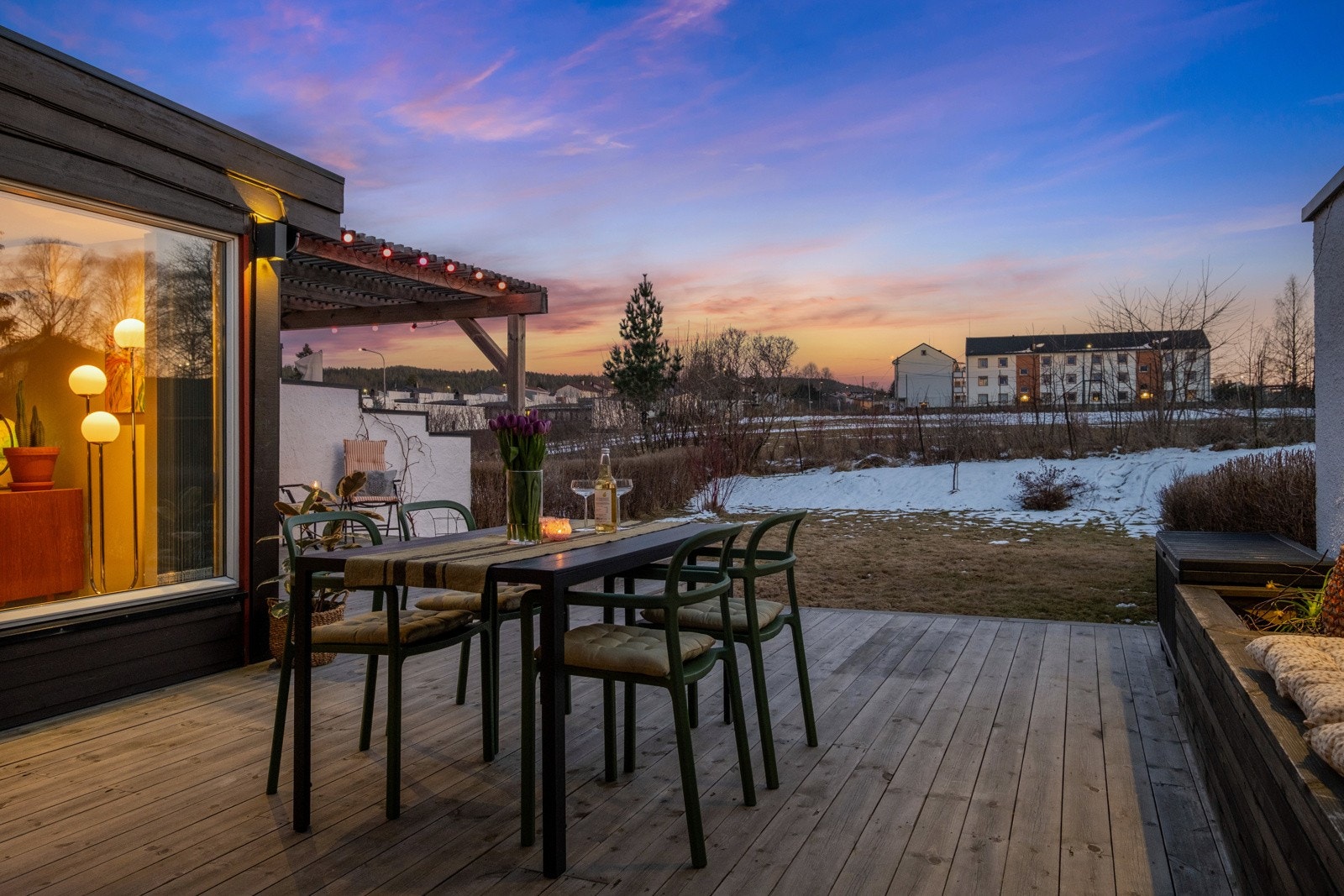 Her kan du bo svært usjenert uten tett bebyggelse på baksiden. Galleribilde