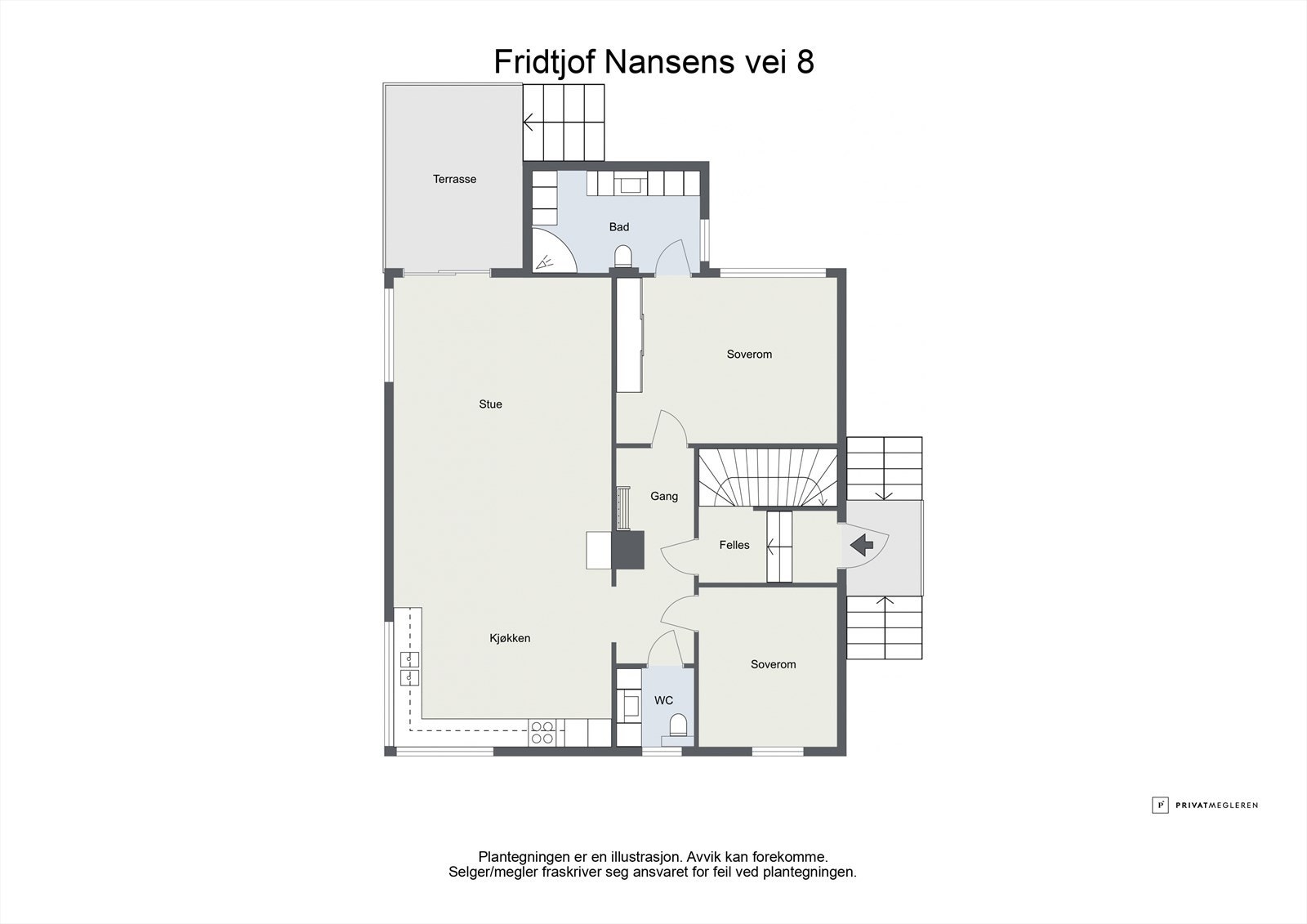 Plantegning 1. Etasje Galleribilde