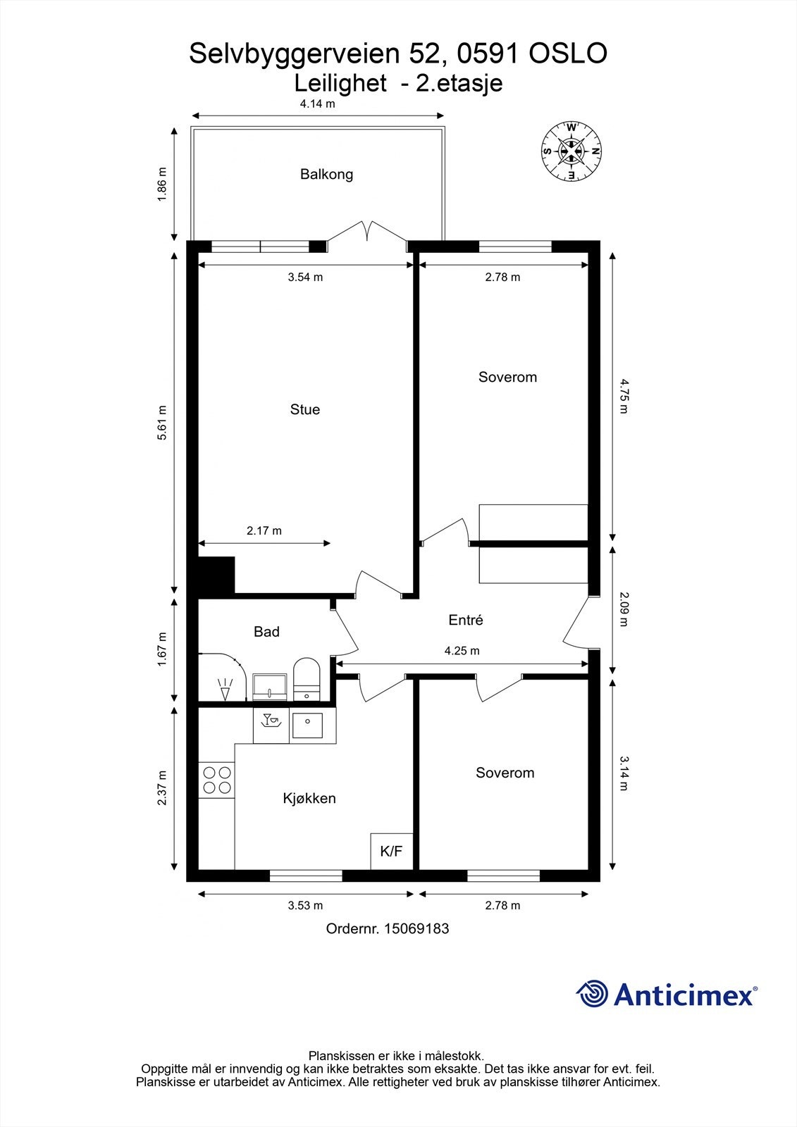 Plantegning Galleribilde