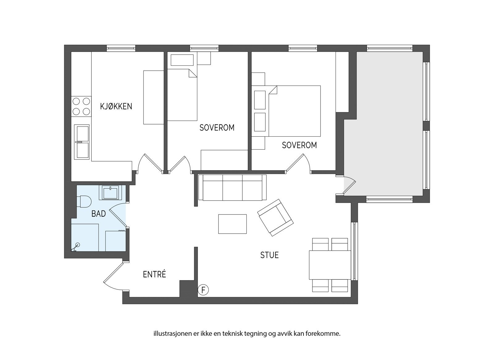 Plantegning Galleribilde
