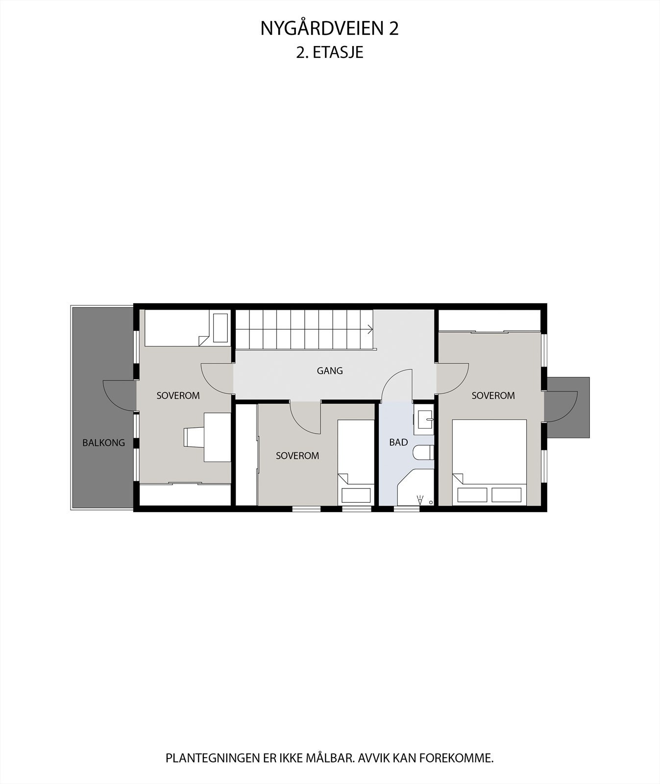 Plantegning av 2. etasje Galleribilde