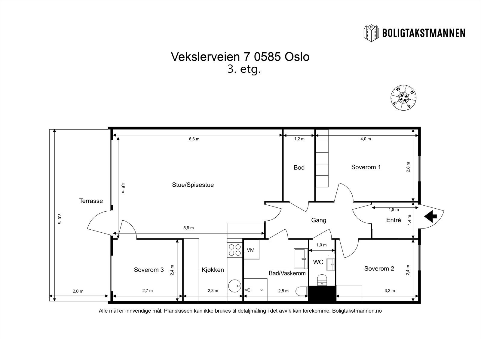 Plantegning til orientering. Galleribilde