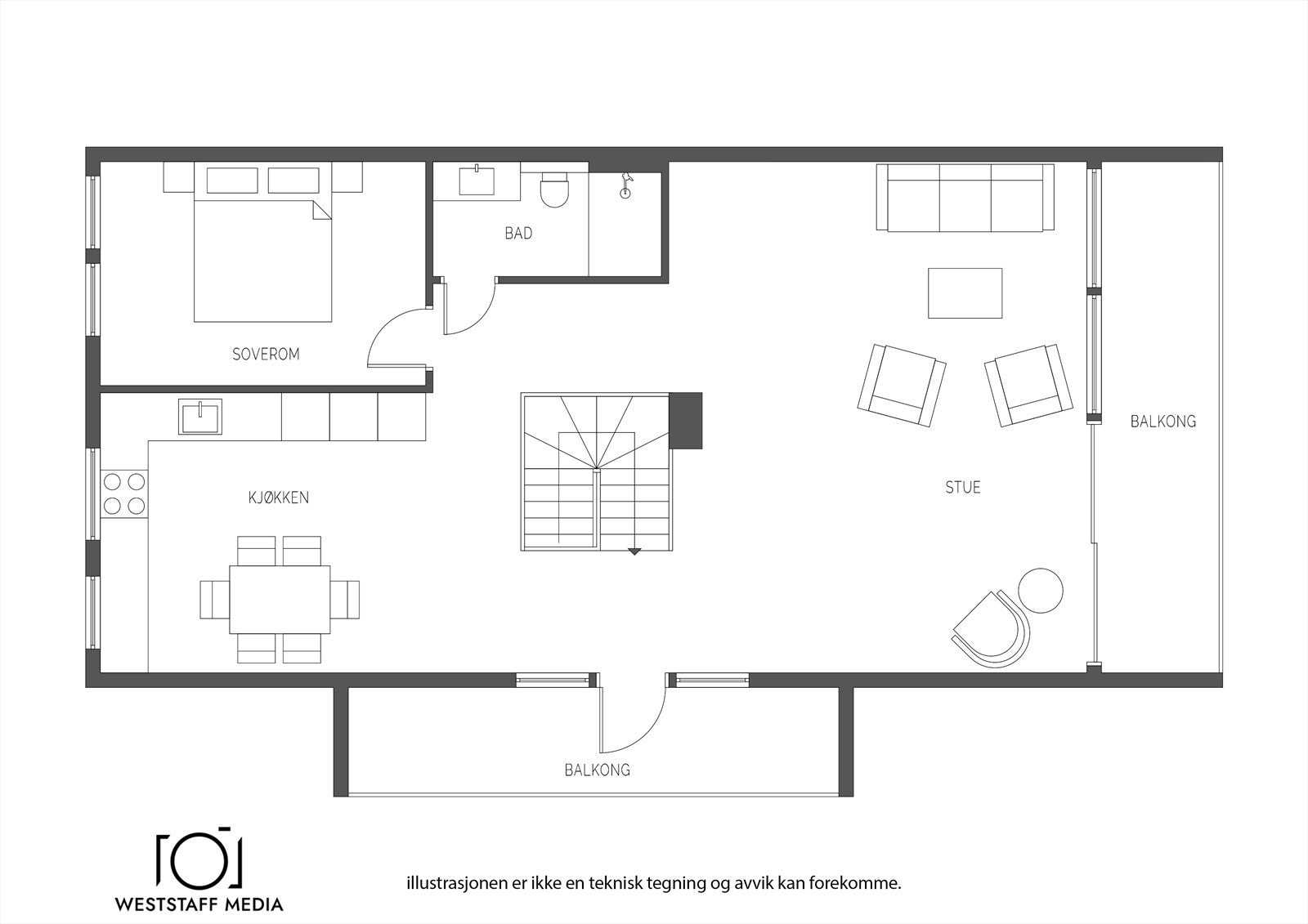 Planskisse Galleribilde