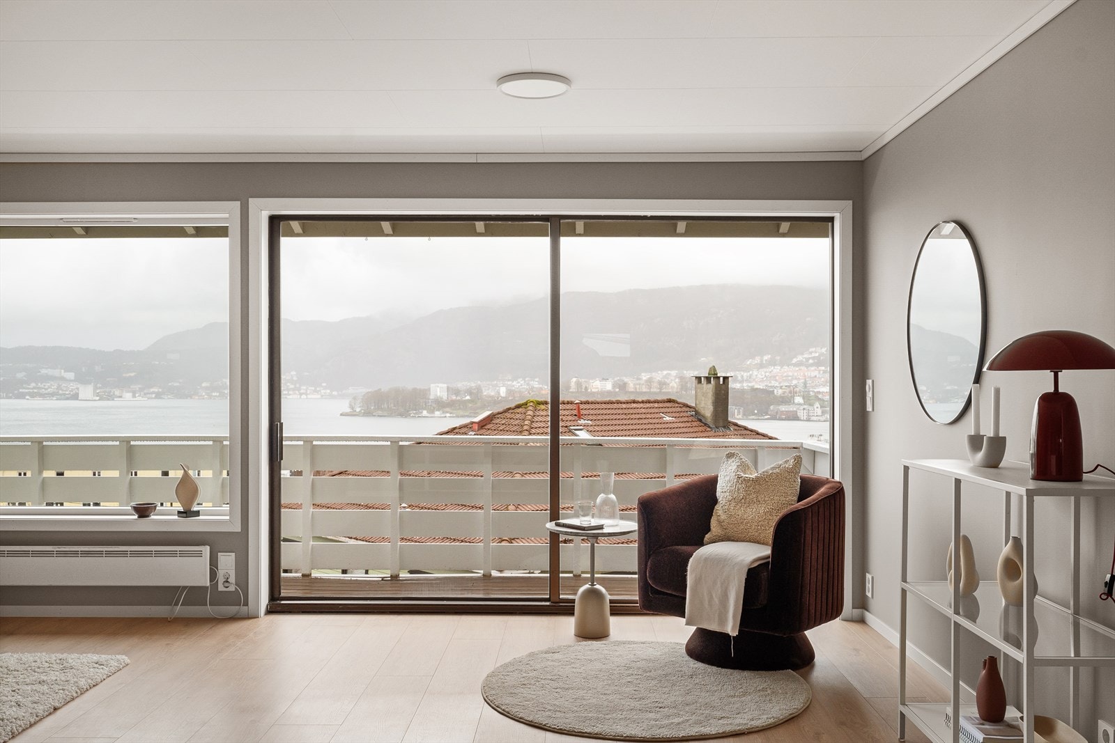 Nyt utsikt mot Byfjorden, Sandviken, Nordnes og Fjellsiden Galleribilde