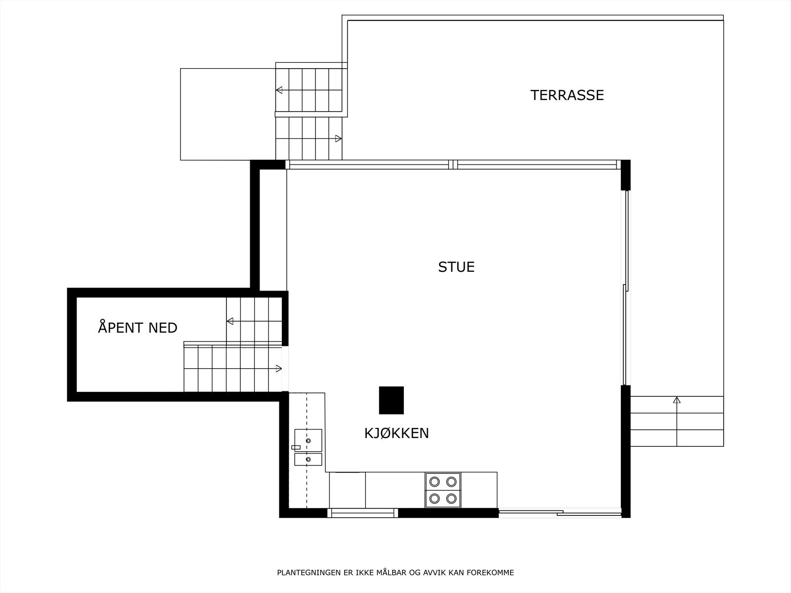Plantegning 1. etg. Galleribilde
