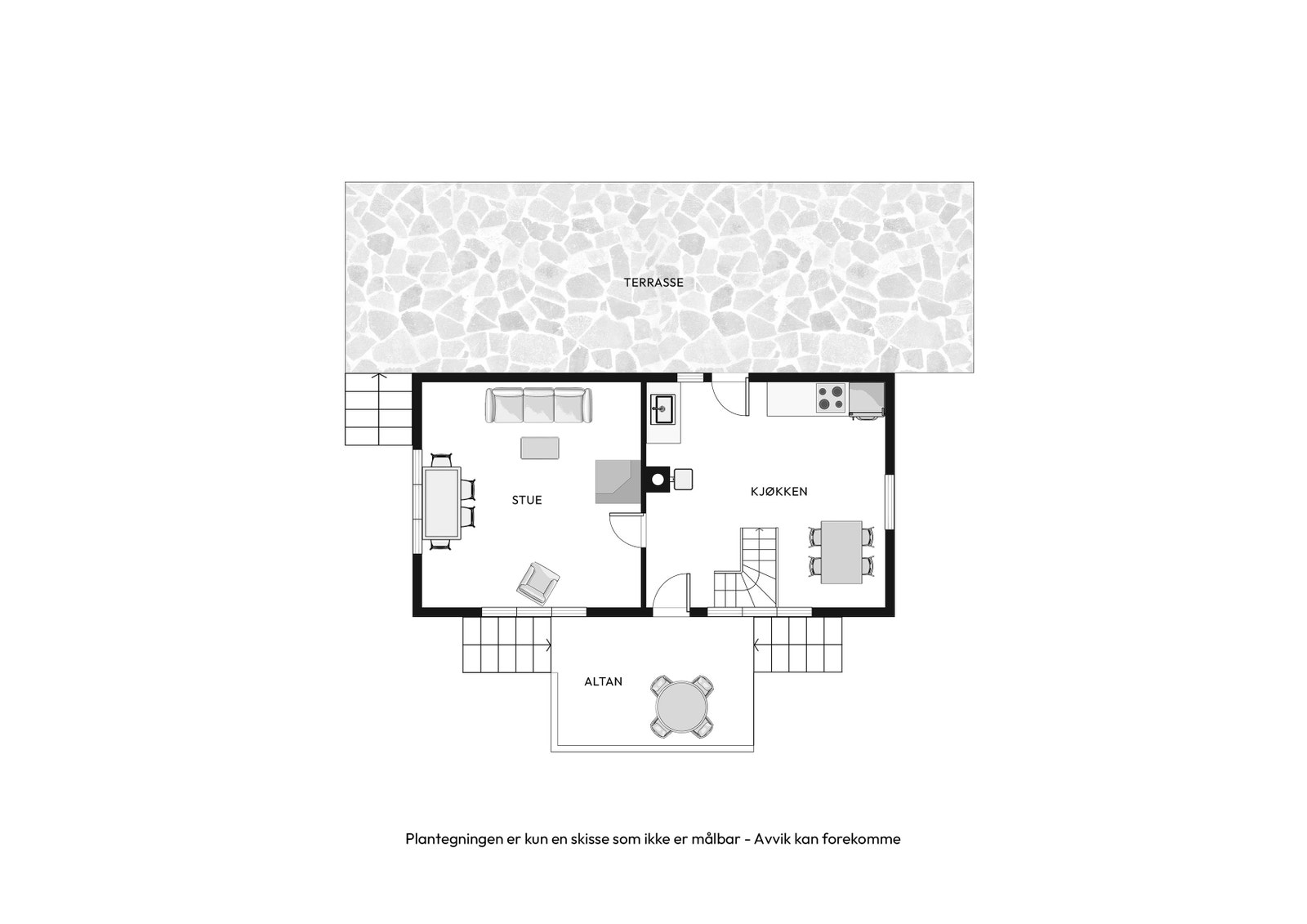 Plantegning 1. etasje Galleribilde