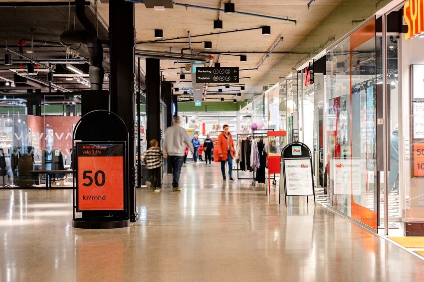 Her har du butikker som Jysk, Normal og Spar Galleribilde