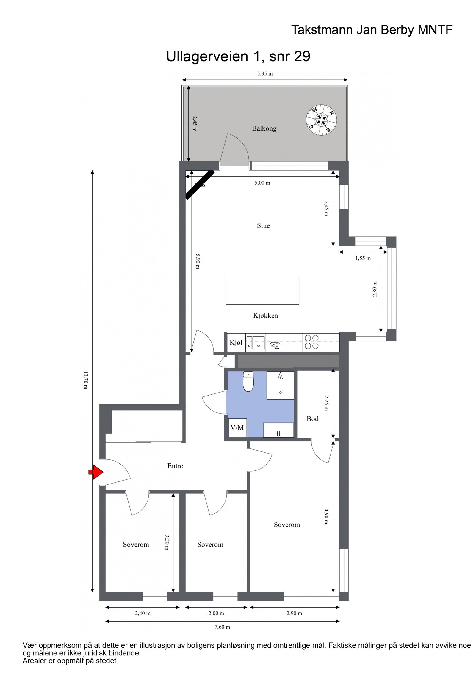 Plantegning Galleribilde