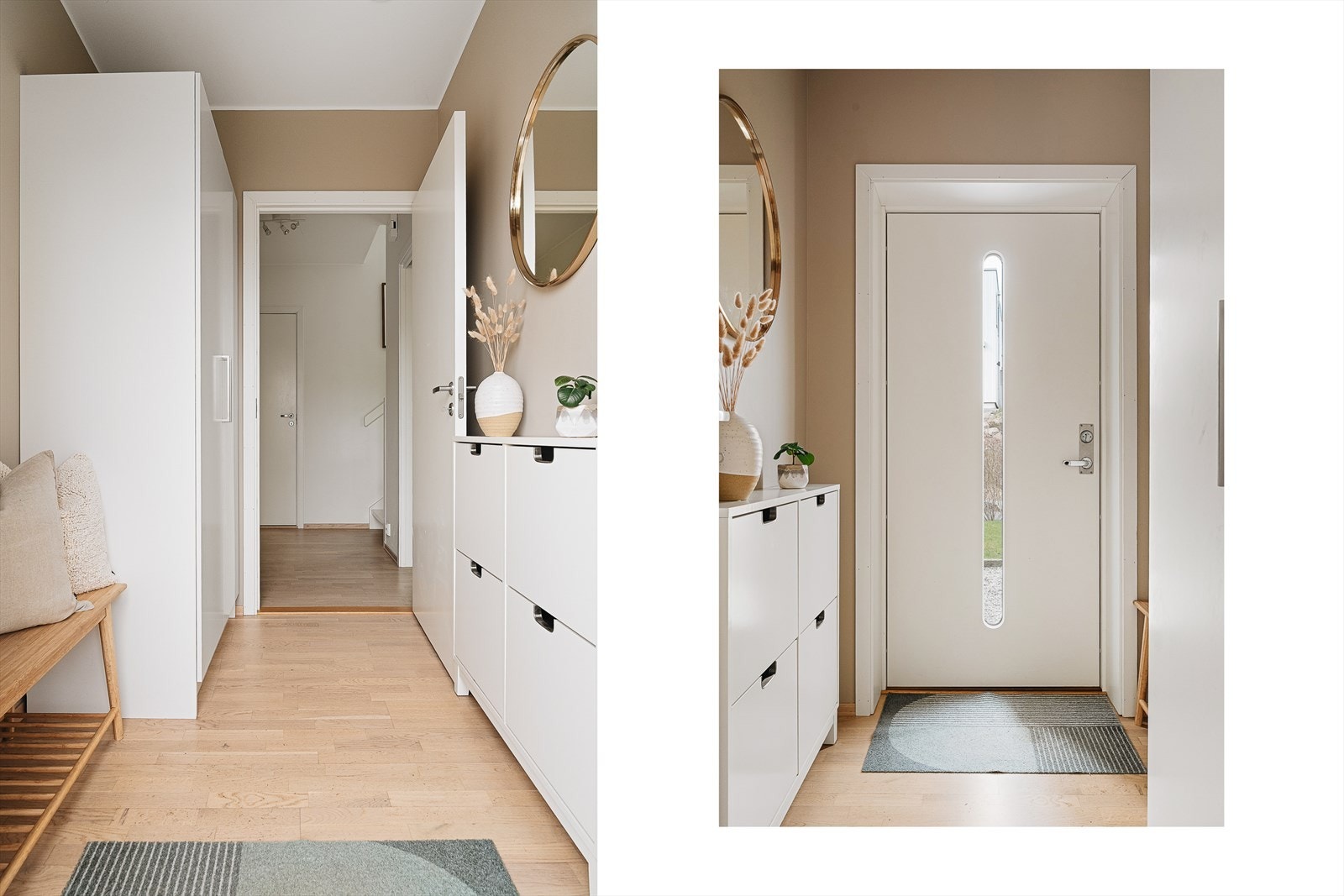 Romslig entré med gode oppbevaringsløsninger. Galleribilde