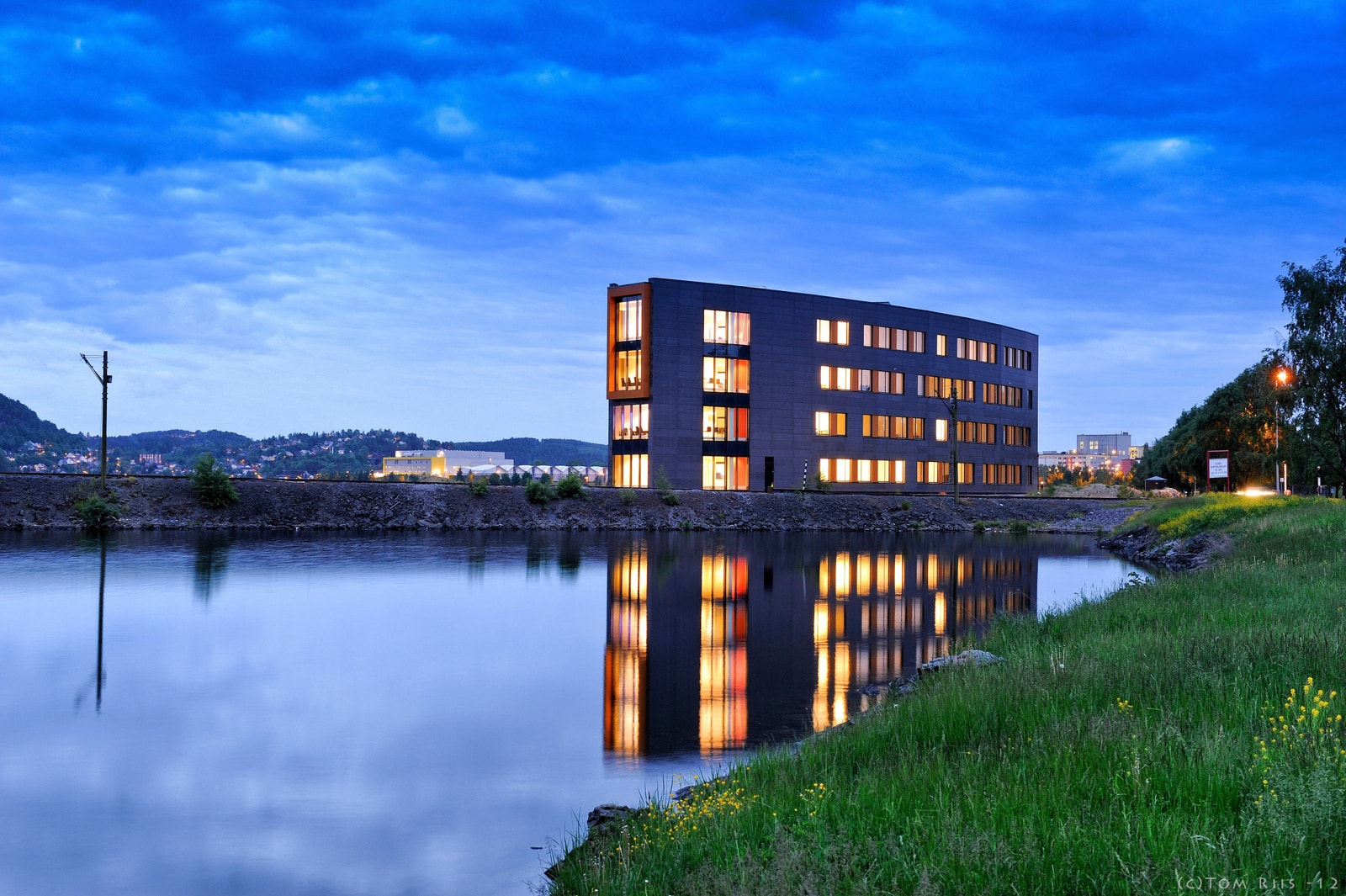 Fin moderne fasade Galleribilde
