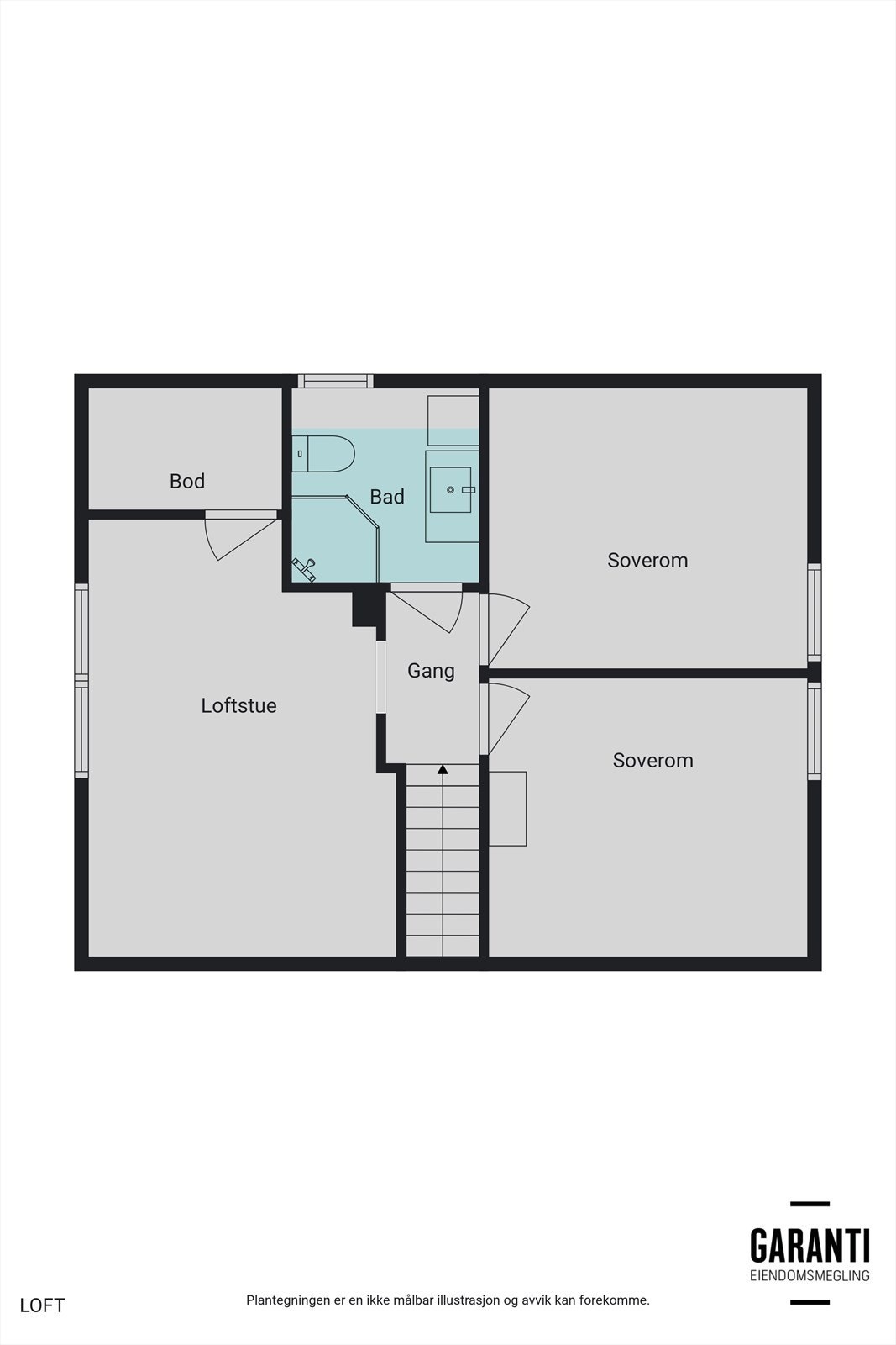 - Plantegning andre etasje - Galleribilde