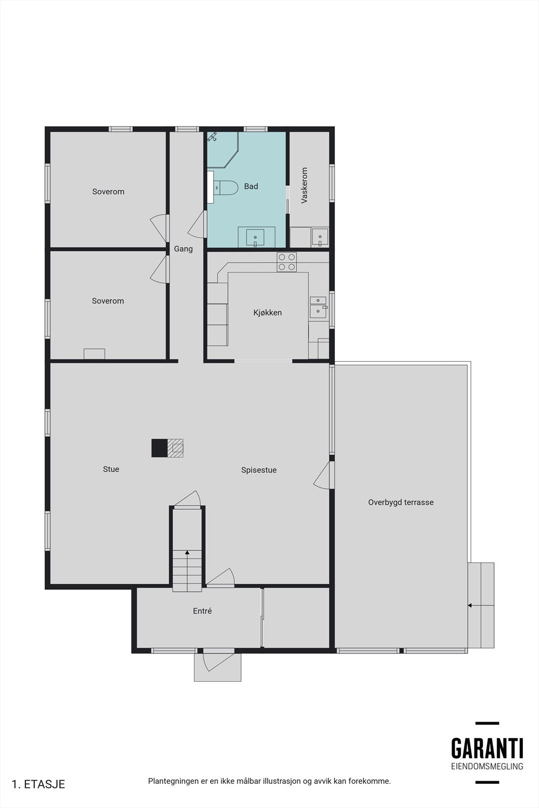 - Plantegning hovudetasje - Galleribilde
