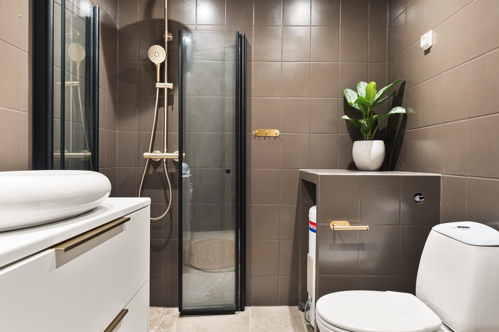 Det er varmekabler i gulvet. Galleribilde