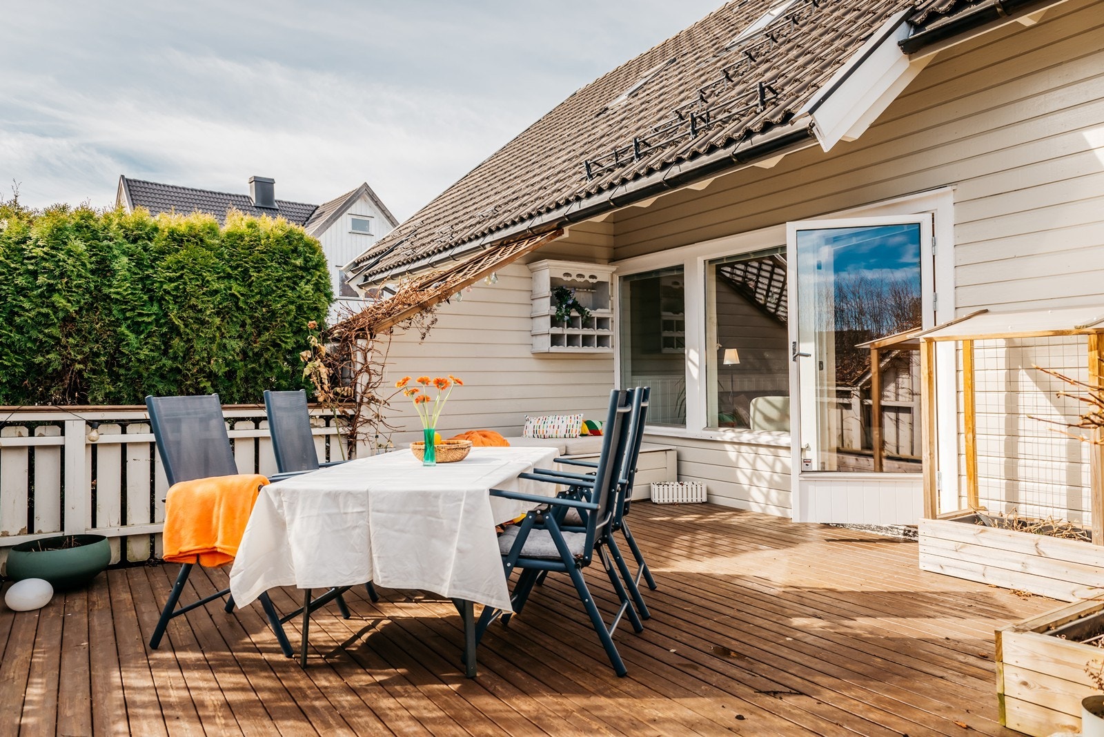 Fra stua er det adkomst til den deilige terrassen Galleribilde