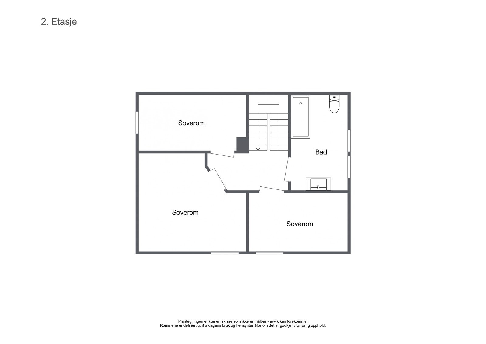 Plantegning - 2. etasje Galleribilde